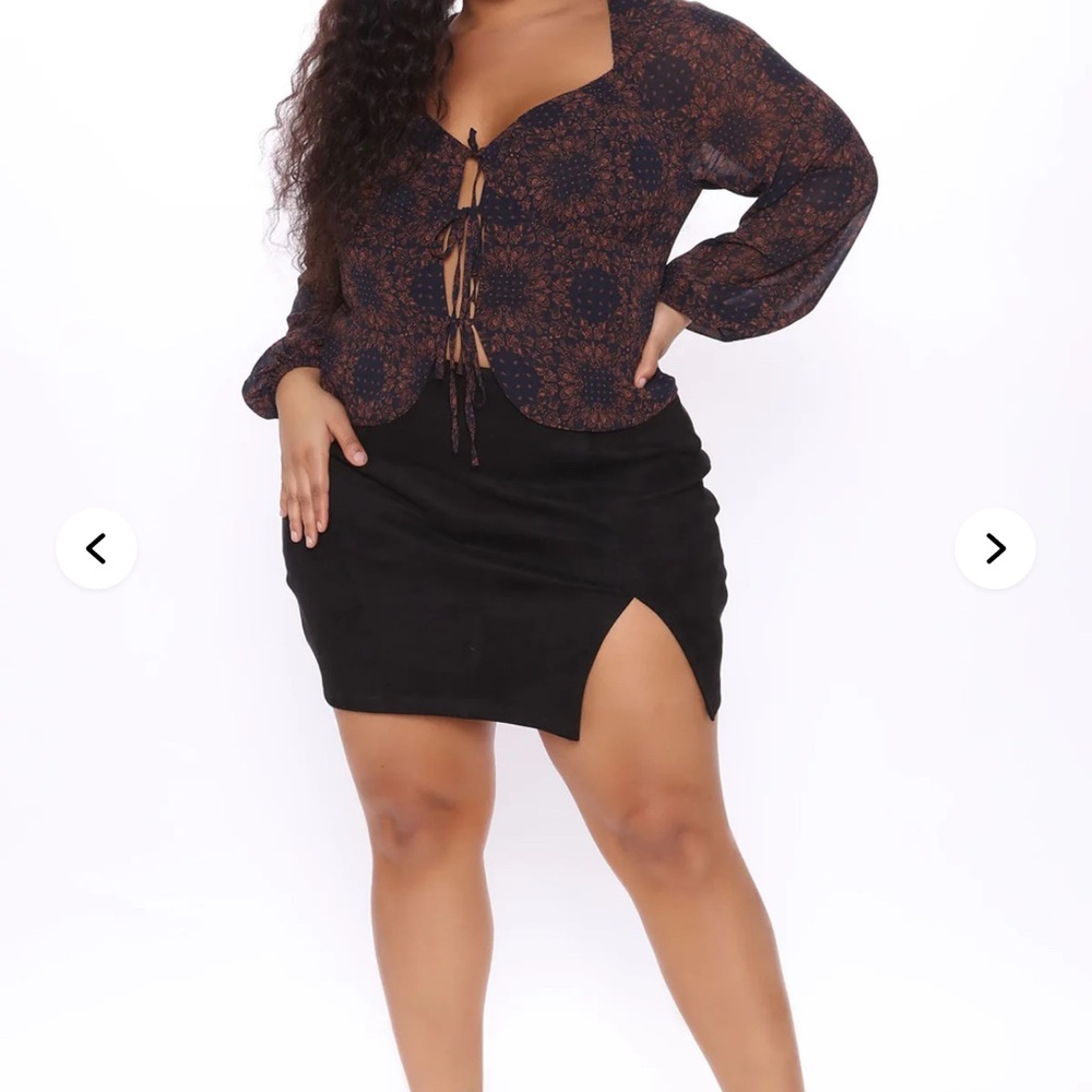 Fashion Nova Chia Boy Chiffon Top